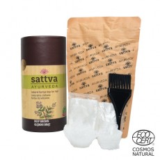 Sattva Ayurveda: prirodna biljna boja za kosu - Deep brown, 150g 
